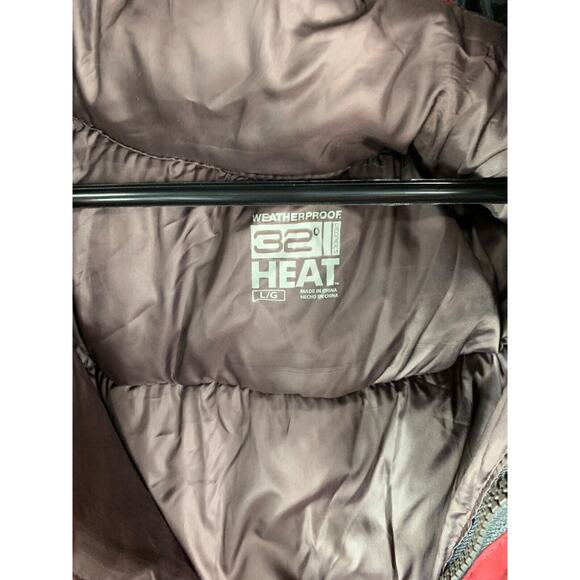 Hydro-Tech Technical Fabric System Mens Red & Gray Hooded Jacket Size L - Picture 8 of 9